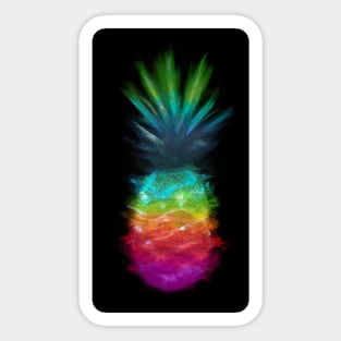 Rainbow Pineapple Sticker